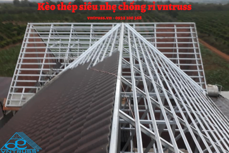 Tìm hiểu khoảng cách khung kèo mái ngói