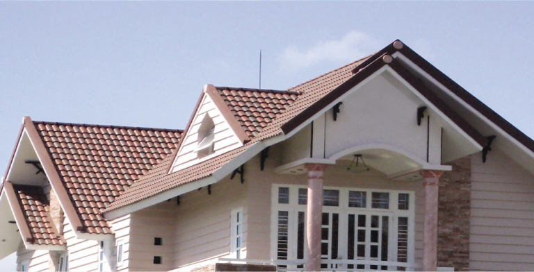 Ngói màu nâu mang đến sự ấm cúng cho ngôi nhà