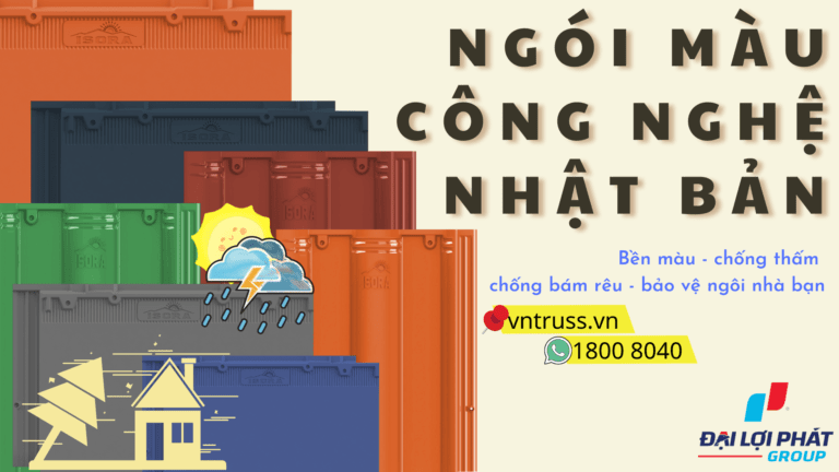 Ngói lợp nhà màu xanh