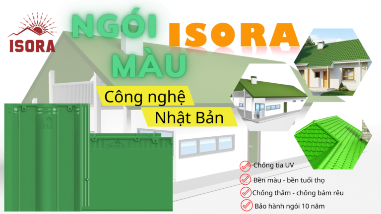 Ngói isora màu xanh lá ưu điểm gì?