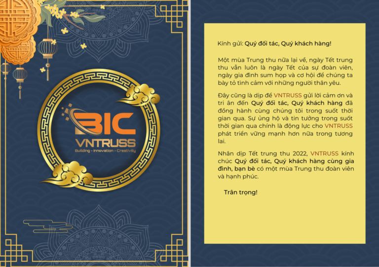 VNTRUSS gửi thư chúc tết trung thu đến Quý đối tác, khách hàng