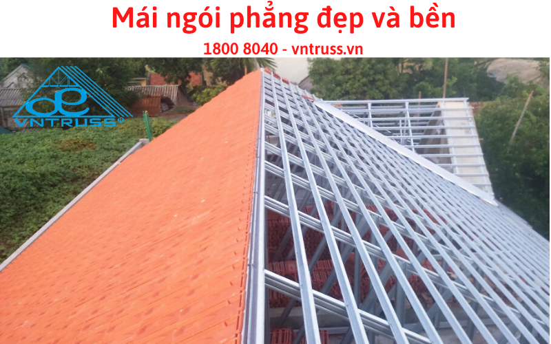 THI CÔNG MÁI NGÓI KHUNG KÈO THÉP VTRUSS LỢP NGÓI TRỌN GÓI THI CÔNG MÁI NGÓI KHUNG KÈO THÉP VTRUSS LỢP NGÓI TRỌN GÓI