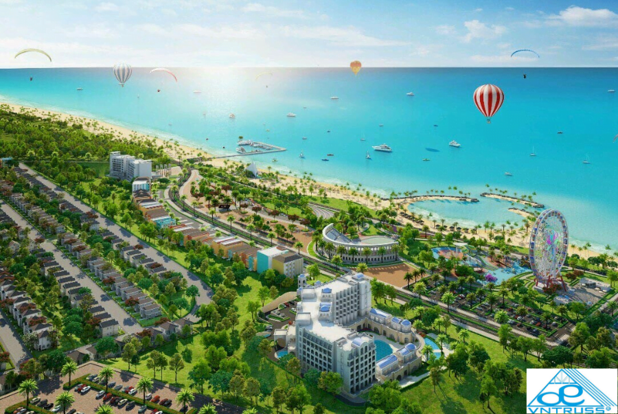 VNTRUSS Thi công khung kèo mái dự án NovaWord. VNTRUSS Thi công khung kèo mái dự án NovaWord.