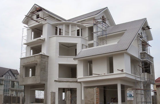 Thiết kế thi công xd nhà mái bê tông cốt thép dán ngói