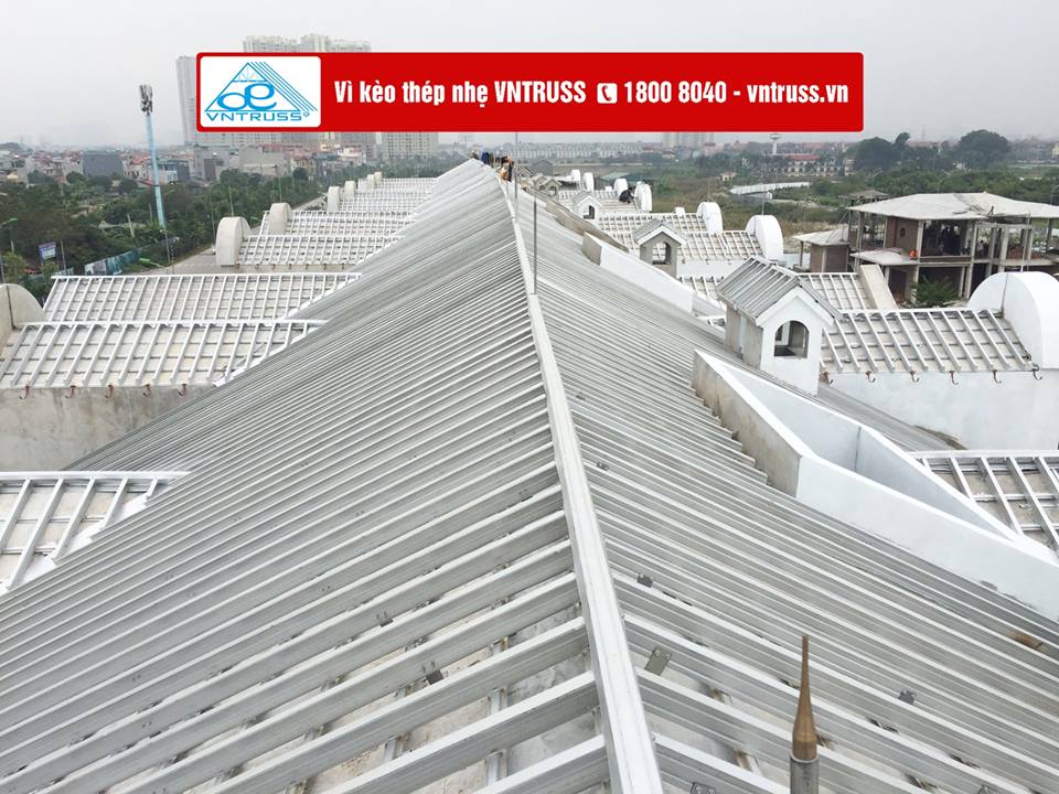 KẾT CẤU THÉP NHẸ VNTRUSS LỢP NGÓI ÂM DƯƠNG KHU ĐÔ THI NAM AN KHÁNH KẾT CẤU THÉP NHẸ VNTRUSS LỢP NGÓI ÂM DƯƠNG KHU ĐÔ THI NAM AN KHÁNH