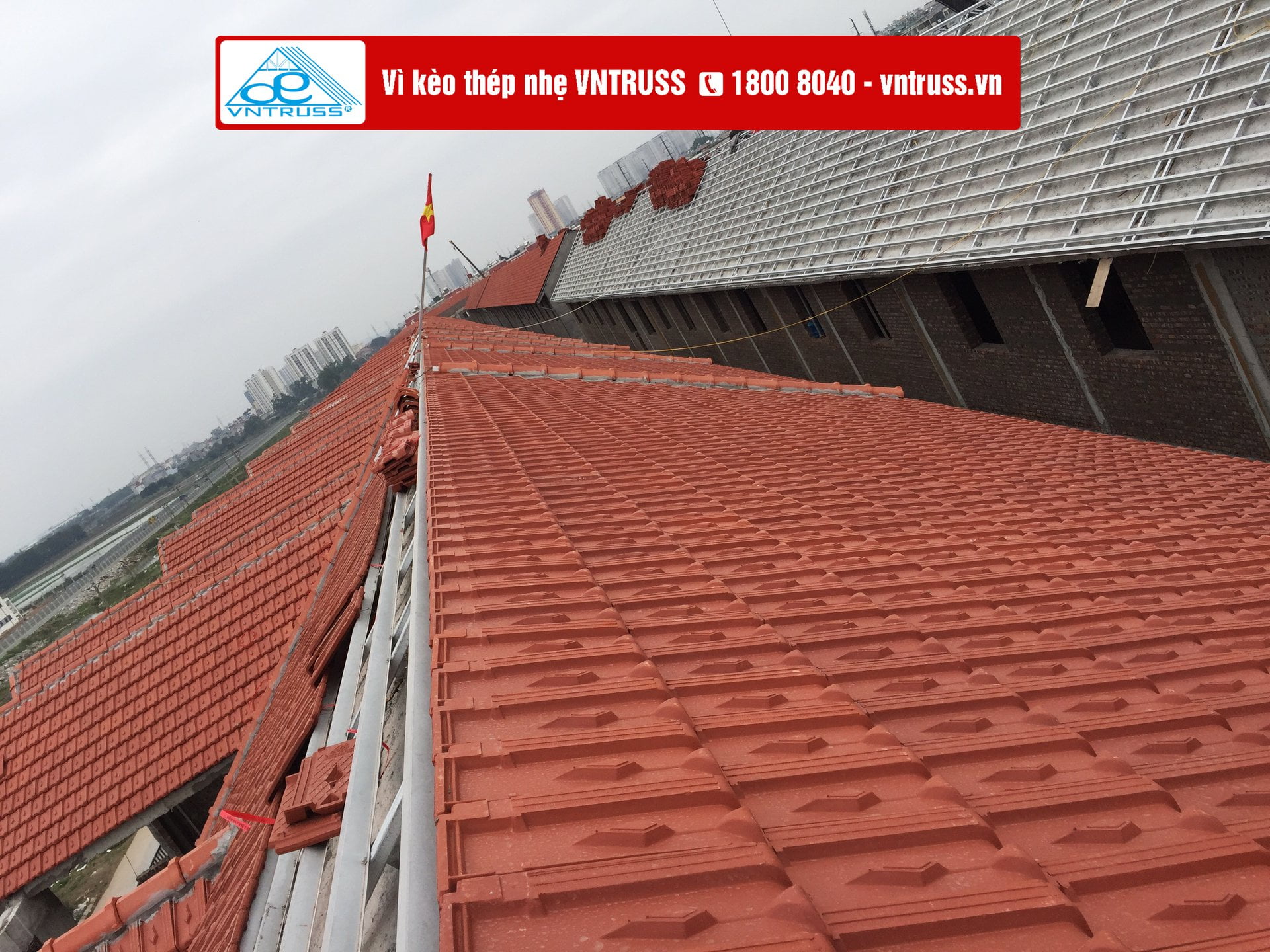 THI CÔNG KẾT CẤU MÁI NHẸ VNTRUSS KHU ĐÔ THỊ PHÚ LƯƠNG HÀ NỘI THI CÔNG KẾT CẤU MÁI NHẸ VNTRUSS KHU ĐÔ THỊ PHÚ LƯƠNG HÀ NỘI