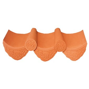 Mái ngói lợp đất nung viền âm dương