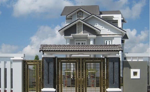 Mẫu cổng lợp ngói đẹp