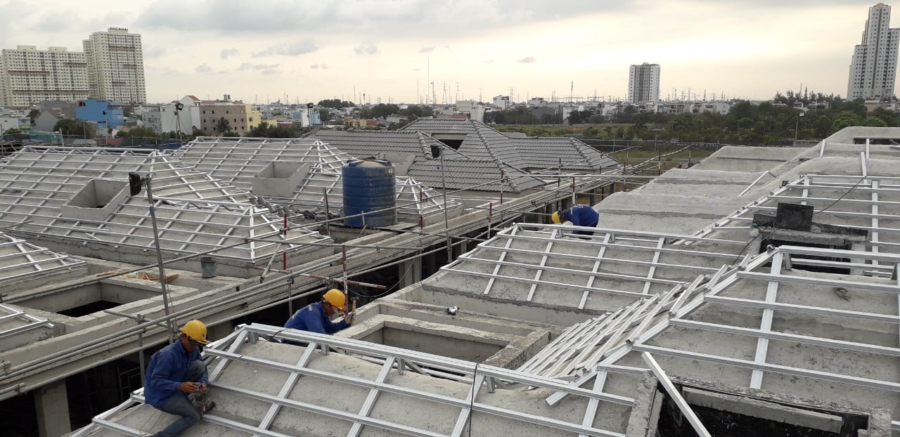 Green Star Quận 7 kết cấu vì kèo thép nhẹ vntruss cho mái bê tông lợp ngói Green Star Quận 7 kết cấu vì kèo thép nhẹ vntruss cho mái bê tông lợp ngói