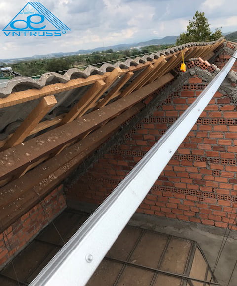kèo gỗ thay thép mạ vntruss