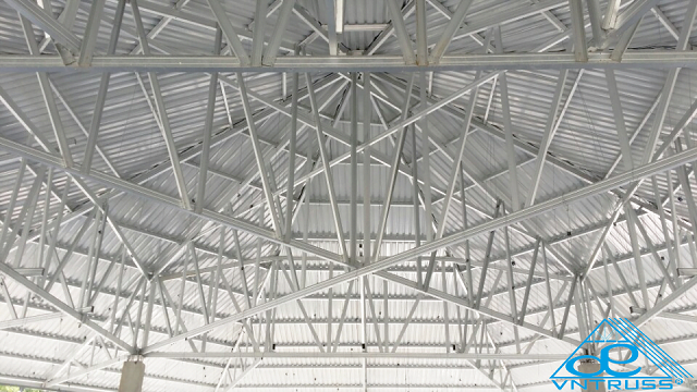 VNTRUSS Thi công kết Vì Kèo Thép Mạ Công viên nước Thiên Thanh tp HCM VNTRUSS Thi công kết Vì Kèo Thép Mạ Công viên nước Thiên Thanh tp HCM