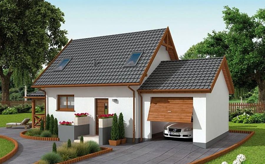 Mẫu 2 - Mẫu nhà cấp 4 nông thôn đẹp hiện đại giá rẻ