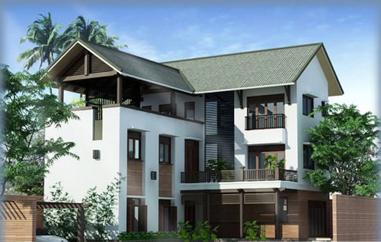 Mẫu nhà mái Thái độc đáo với nhiều tiện ích