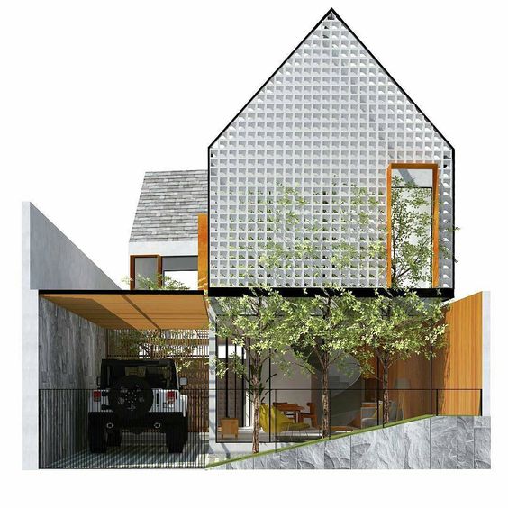 mẫu nhà mái ngói