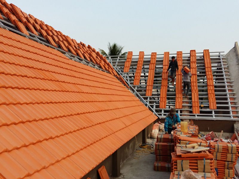 thi công mái ngói