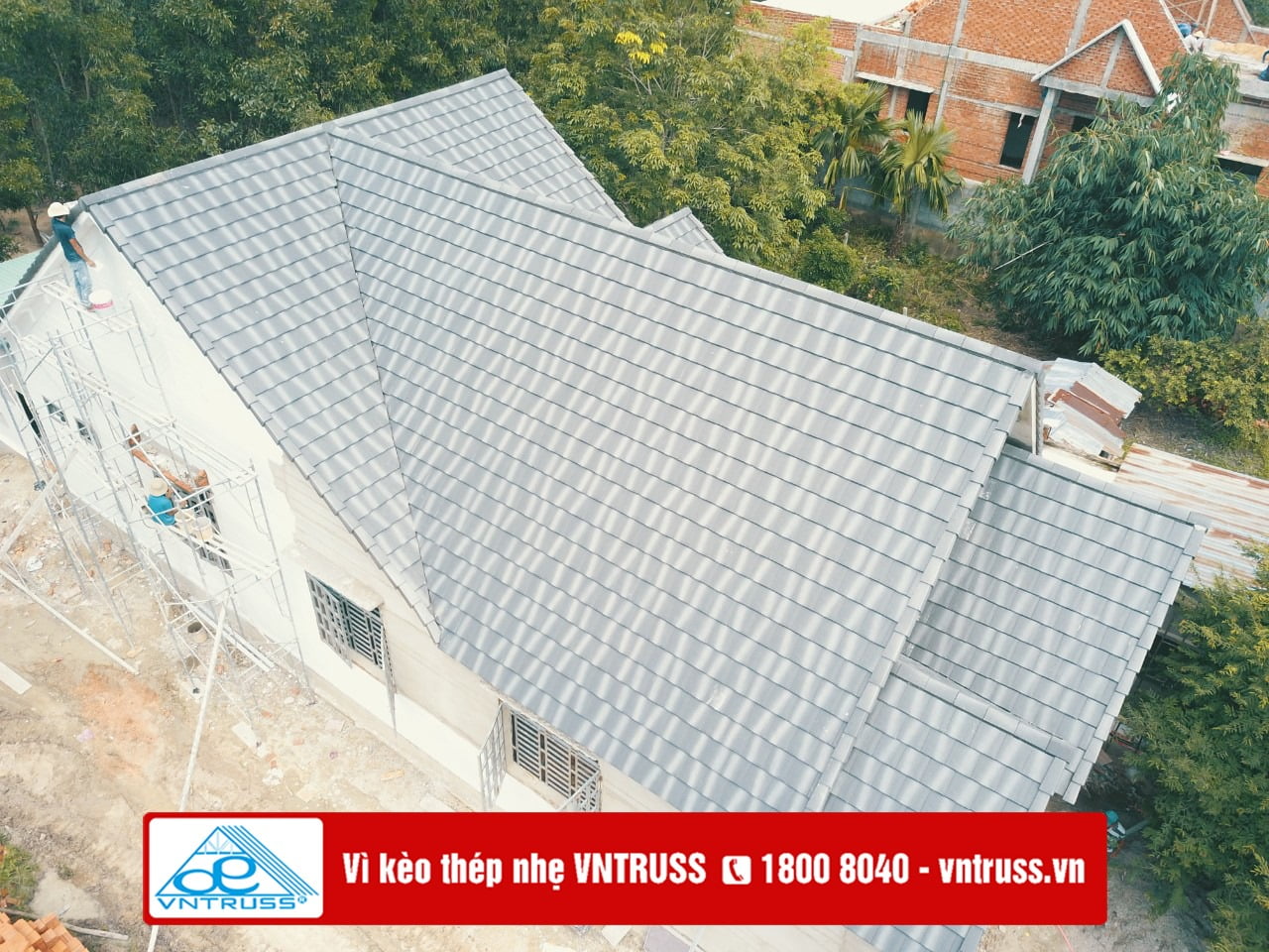Biệt thự vườn mái thái lợp ngói ở Bàu Bàng, Bình Dương Biệt thự vườn mái thái lợp ngói ở Bàu Bàng, Bình Dương