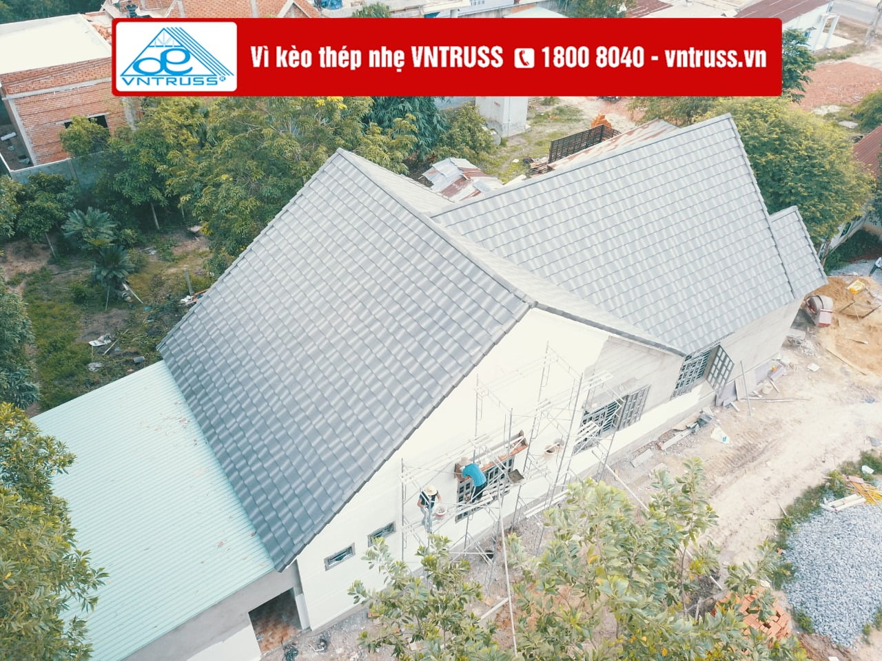 Biệt thự vườn mái thái lợp ngói ở Bàu Bàng, Bình Dương Biệt thự vườn mái thái lợp ngói ở Bàu Bàng, Bình Dương