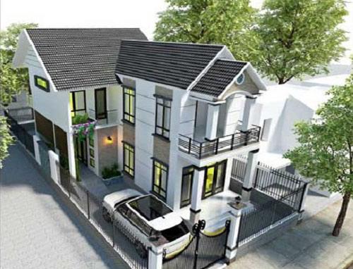 Nhà 2 tầng mái ngói đáp ứng nhiều công năng sử dụng mà lại mang giá trị thẩm mỹ cao.