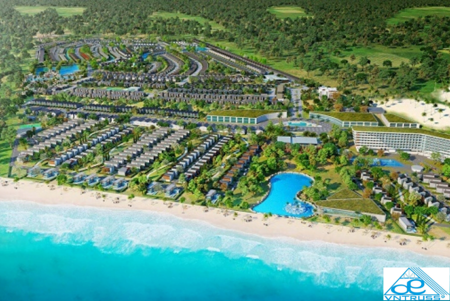 VNTRUSS Thi công khung kèo mái dự án NovaWord. VNTRUSS Thi công khung kèo mái dự án NovaWord.