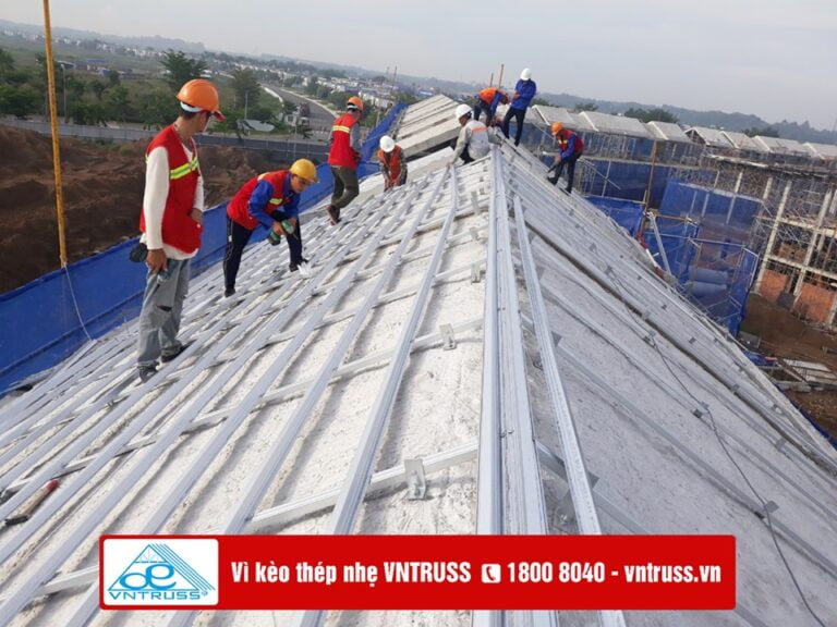 Swanbay Đại Phước – Vì kèo VNTRUSS cho mái bê tông lợp ngói