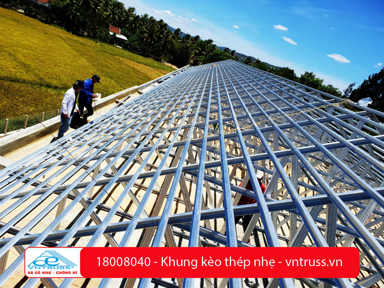 Trường Tam Quan Bắc Hoài Nhơn Bình Định Dùng Thép Mạ Hợp Kim Nhôm Kẽm VNTRUSS Trường Tam Quan Bắc Hoài Nhơn Bình Định Dùng Thép Mạ Hợp Kim Nhôm Kẽm VNTRUSS