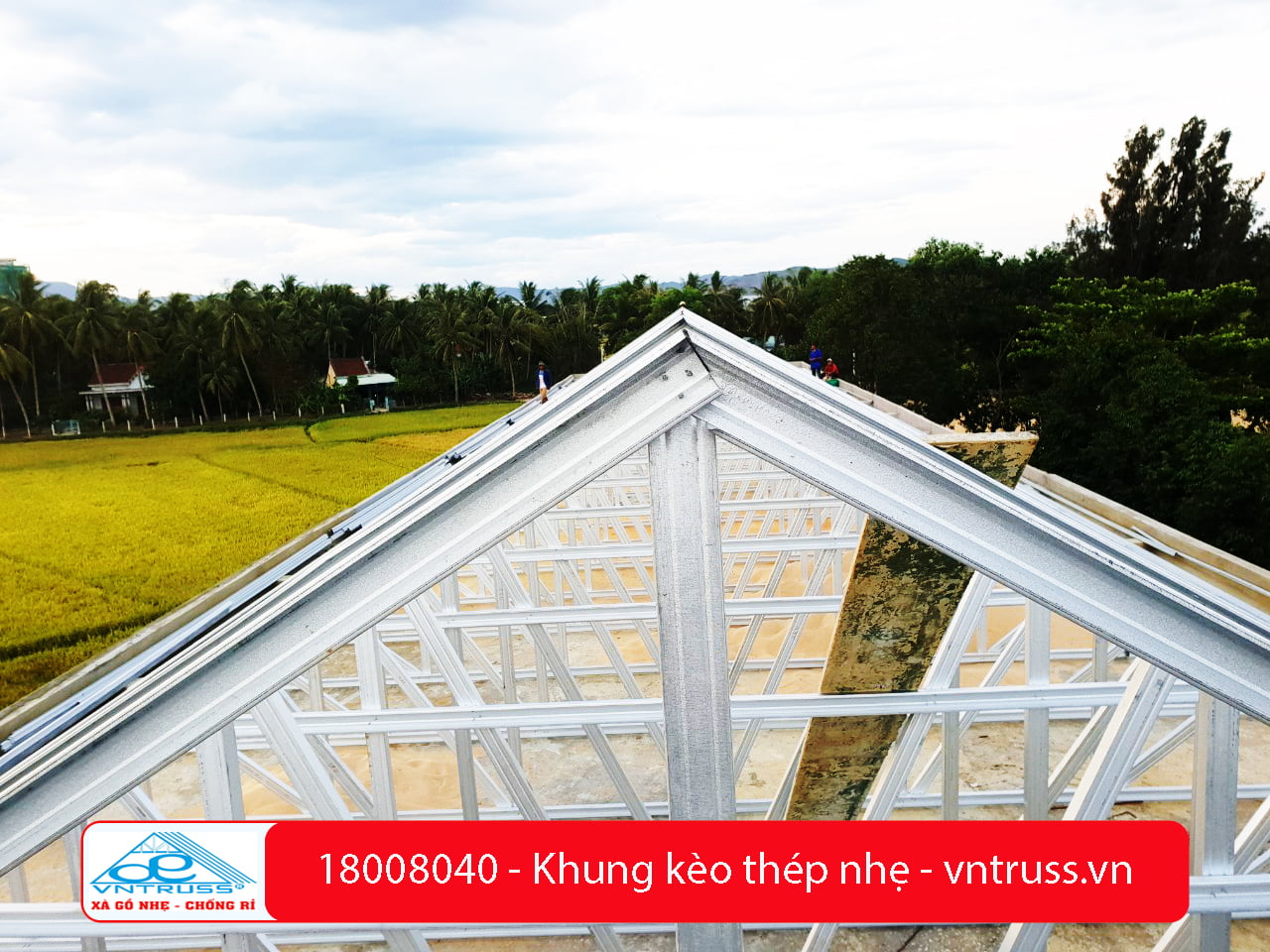Trường Tam Quan Bắc Hoài Nhơn Bình Định Dùng Thép Mạ Hợp Kim Nhôm Kẽm VNTRUSS Trường Tam Quan Bắc Hoài Nhơn Bình Định Dùng Thép Mạ Hợp Kim Nhôm Kẽm VNTRUSS