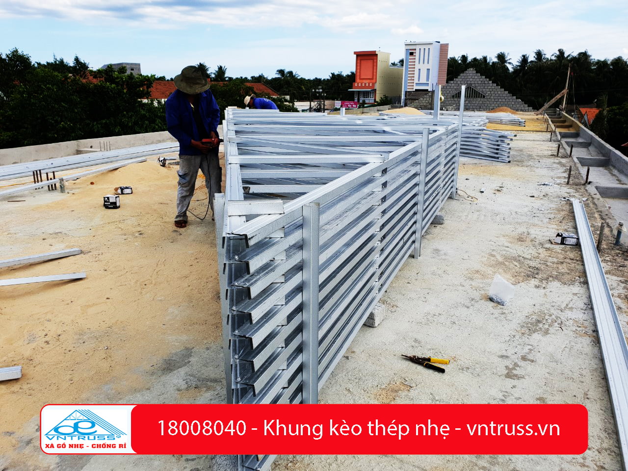 Trường Tam Quan Bắc Hoài Nhơn Bình Định Dùng Thép Mạ Hợp Kim Nhôm Kẽm VNTRUSS Trường Tam Quan Bắc Hoài Nhơn Bình Định Dùng Thép Mạ Hợp Kim Nhôm Kẽm VNTRUSS