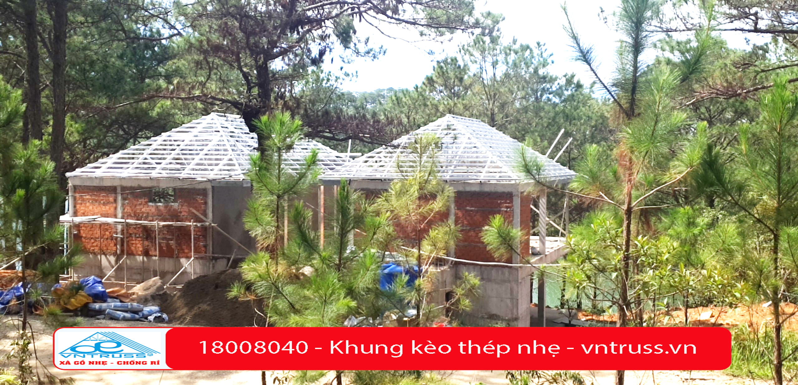 Resort Hồng Đức Hồ Tuyền Lâm Đà Lạt - Xà Gồ Thép Siêu Nhẹ Chống Rỉ VNTRUSS Resort Hồng Đức Hồ Tuyền Lâm Đà Lạt - Xà Gồ Thép Siêu Nhẹ Chống Rỉ VNTRUSS
