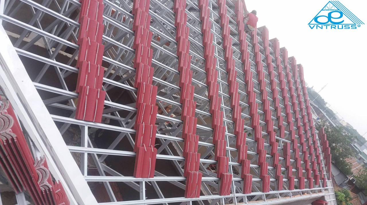 Bic Group thi công khung kèo thép siêu nhẹ Bic Vntruss