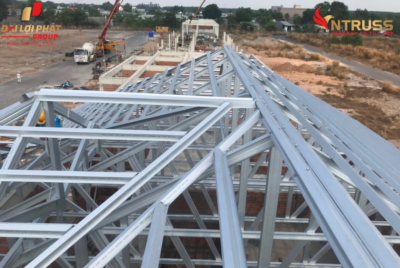 xà gồ thép lợp ngói vntruss