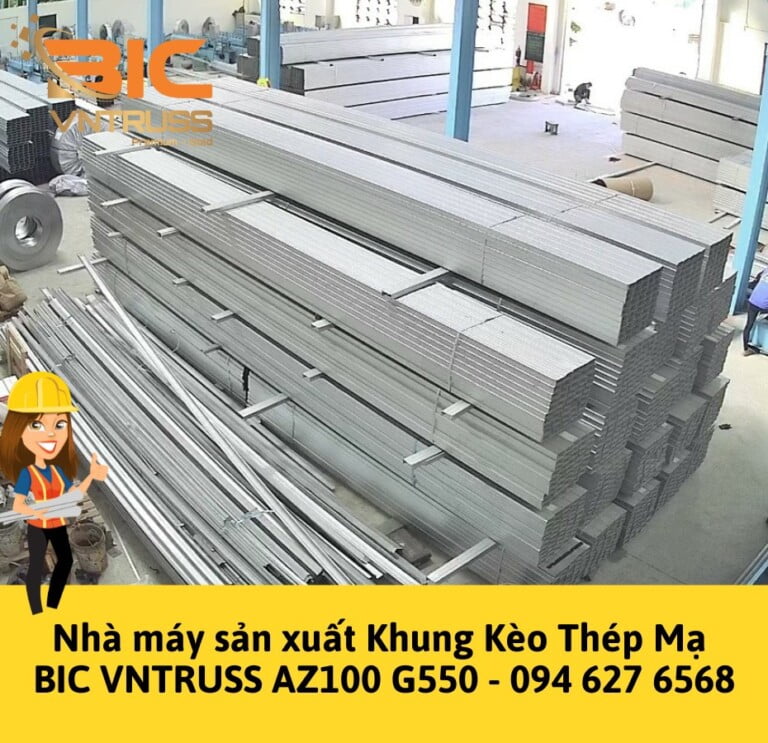 Mua Xà Gồ Thép C Mạ Nhôm Kẽm BIC VNTRUSS Ở Đâu Uy Tín