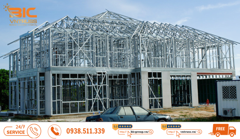 Thiết kế khung nhà thép lắp ghép ở Bic Group