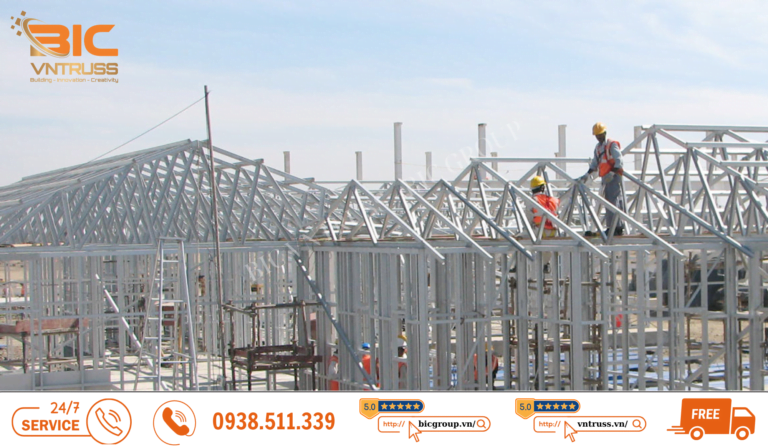 Ứng dụng của Xà gồ thép C BIC VNTRUSS siêu nhẹ chống rỉ