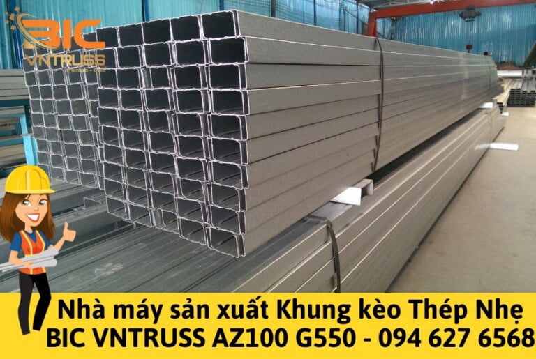 Trọng Lượng Xà Gồ Thép C BIC VNTRUSS