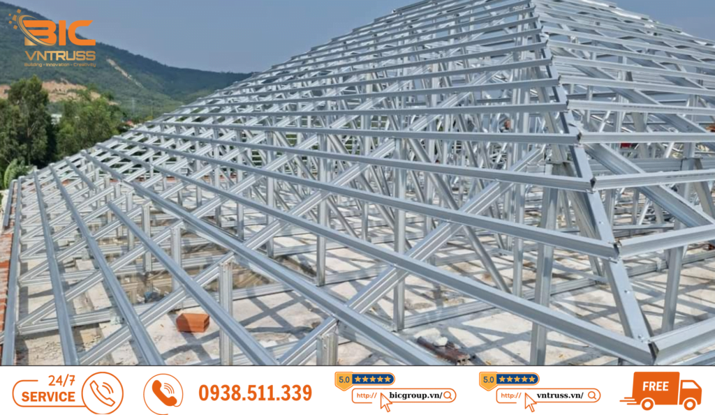 Li tô TS35.48 chống rỉ cho hệ khung kèo thép siêu nhẹ - VNTRUSS
