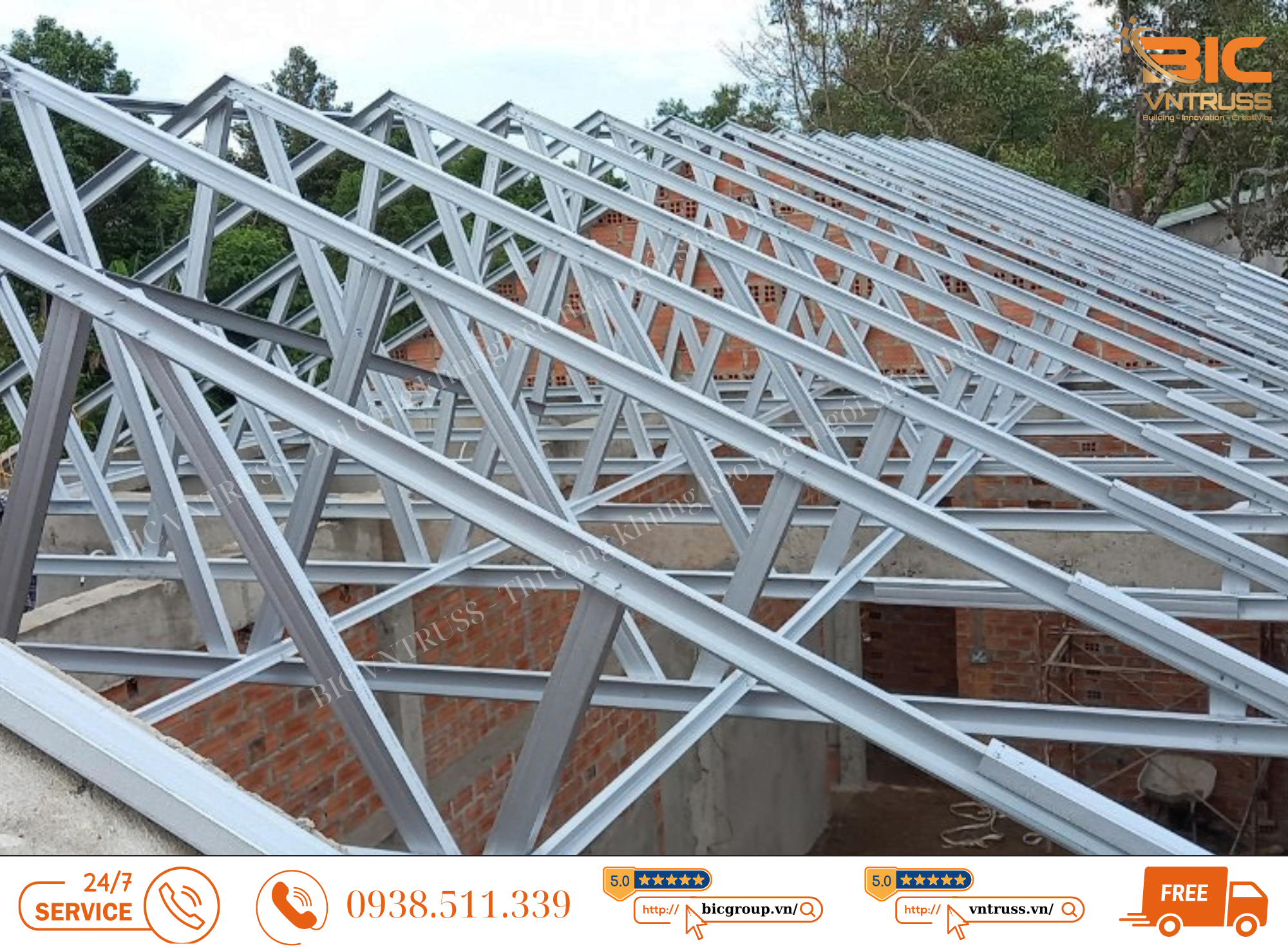 Bic Group thi công mái uy tín số 1 tại BMT