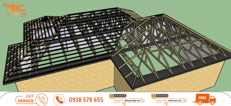 Mẫu Mái Ngói Kèo Thép Nhẹ Đẹp Cho Năm 2027