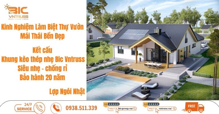 Hướng Dẫn Bảo Dưỡng Khung Kèo Mái Thái Để Mái Nhà Bền Đẹp