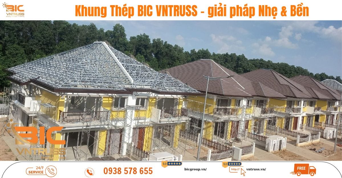 khung kèo mái ngói Khung khung kèo mái ngói VNTRUSS có chịu được tải trọng lớn