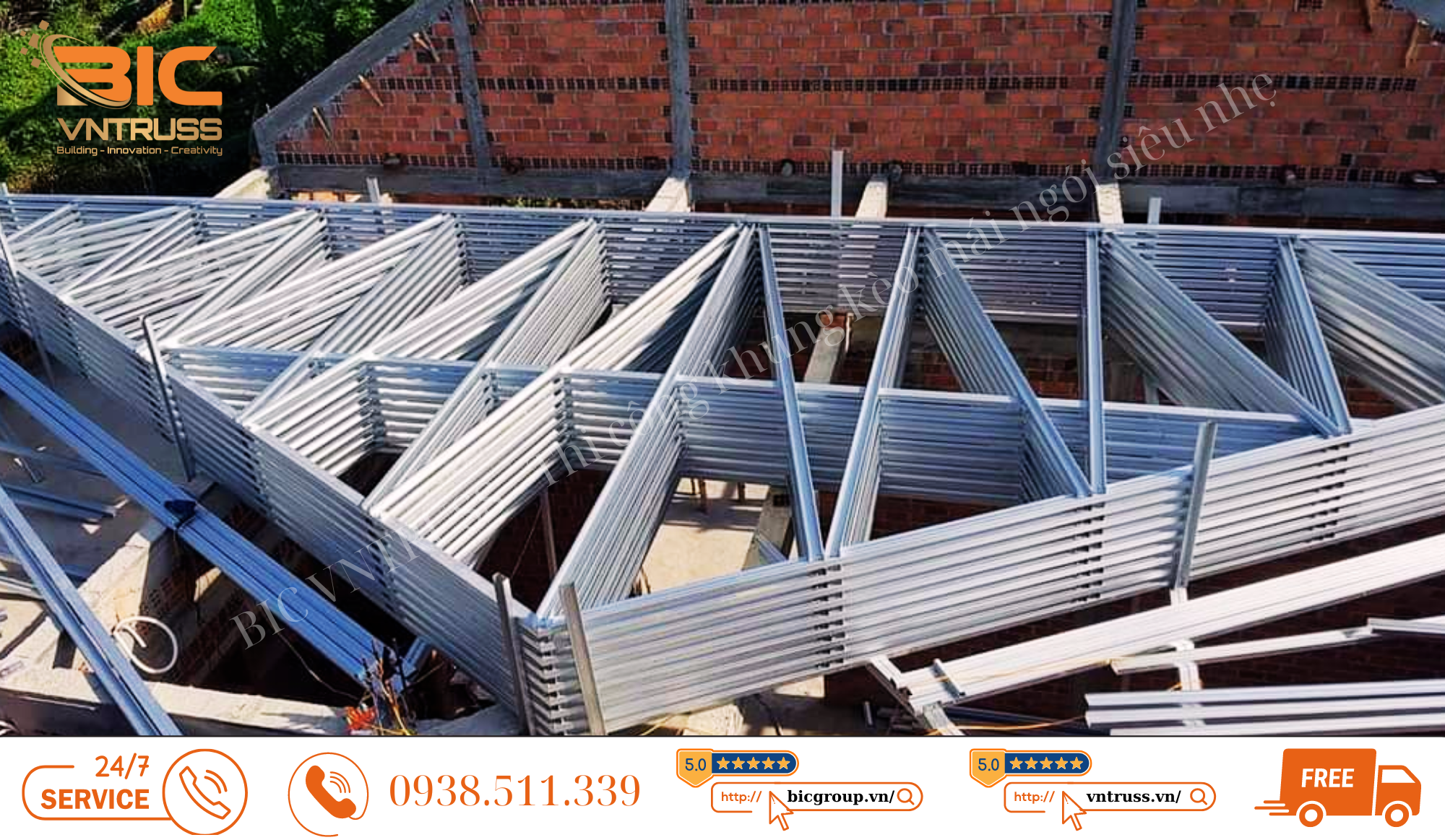 Thi công thép nhẹ VNTRUSS nhanh chóng tiết kiệm