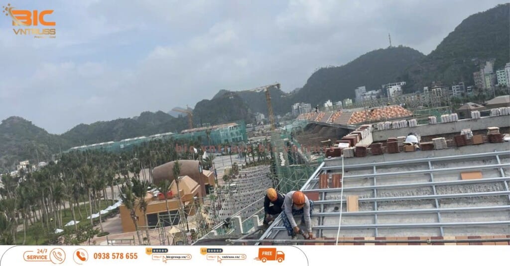 Thép mạ nhôm kẽm BIC VNTRUSS giảm chi phí thi công bảo hành