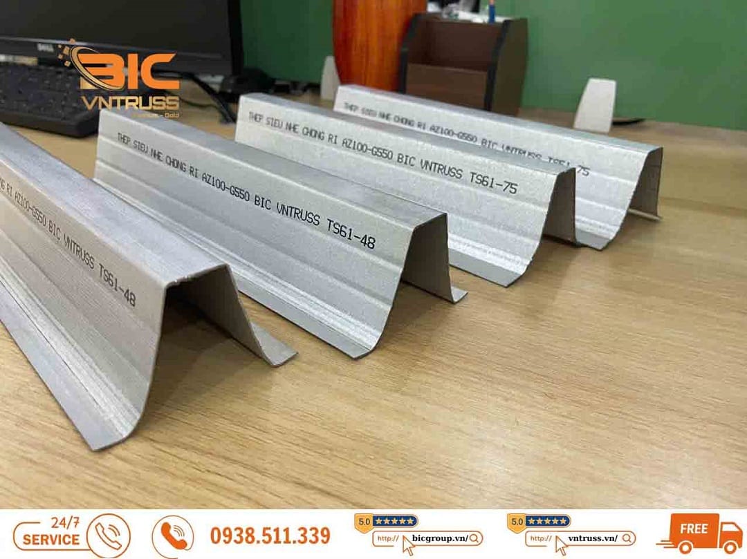 Xà Gồ Omega Thép Cường Độ Cao G550 BIC VNTRUSS Nền Tảng Vững Chắc Cho Công Trình
