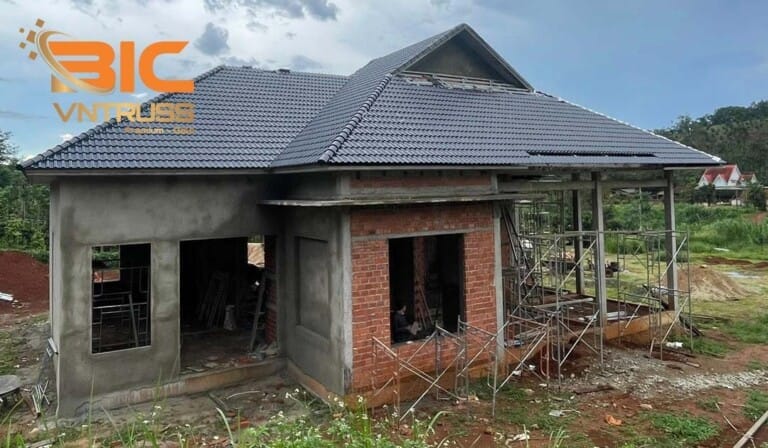 Khung Kèo Thép Nhẹ BIC VNTRUSS Là Lựa Chọn Ưu Tiên Cho Mái Ngói Tại Gia Lai