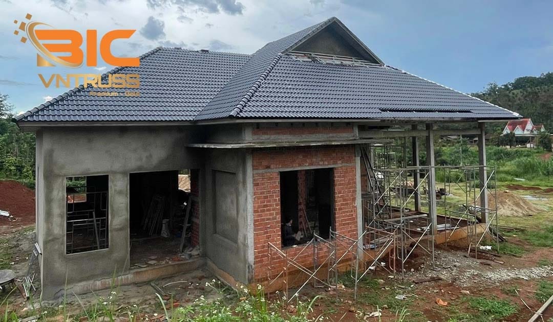 Khung Kèo Thép Nhẹ BIC VNTRUSS Là Lựa Chọn Ưu Tiên Cho Mái Ngói Tại Gia Lai