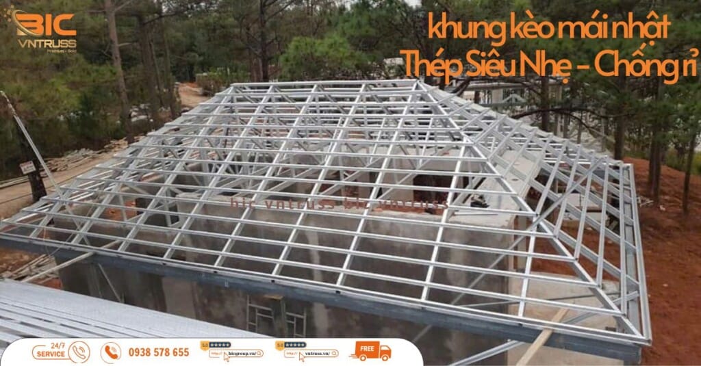 Tầm quan trọng của hệ thống khung kèo mái Nhật