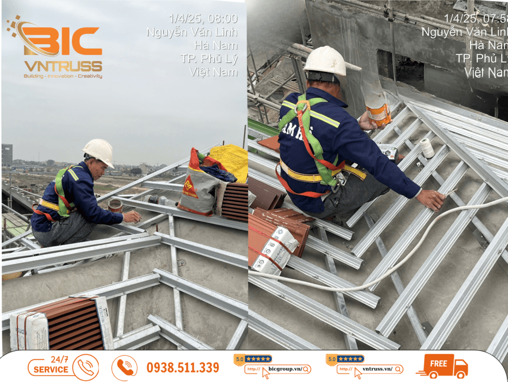 Thép nhẹ VNTRUSS bảo hành lớp mạ chống rỉ lên đến 20 năm