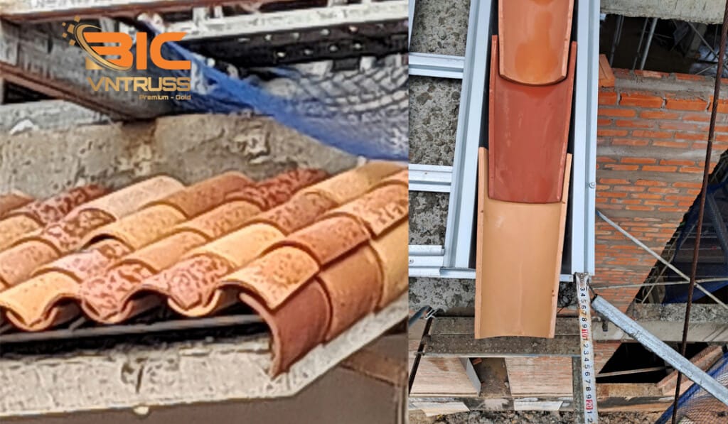 Khung kèo thép nhẹ VNTRUSS mái ngói Địa Trung Hải được sử dụng rộng rãi