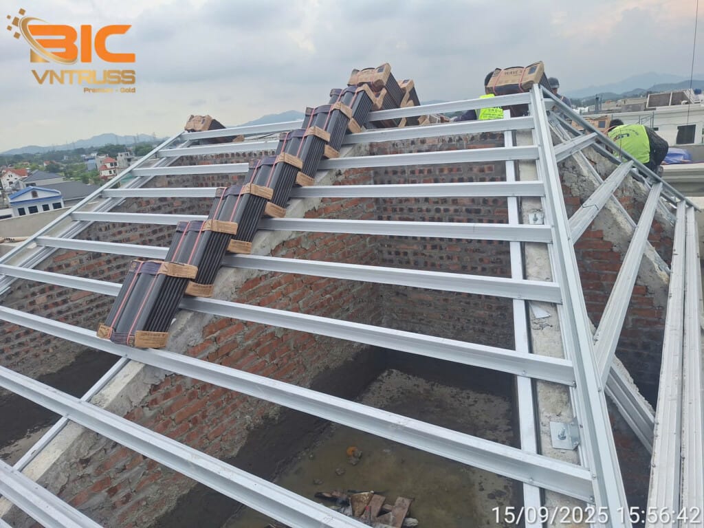 Thi công thép nhẹ VNTRUSS tại dự án Khu đô thị Nam Thái