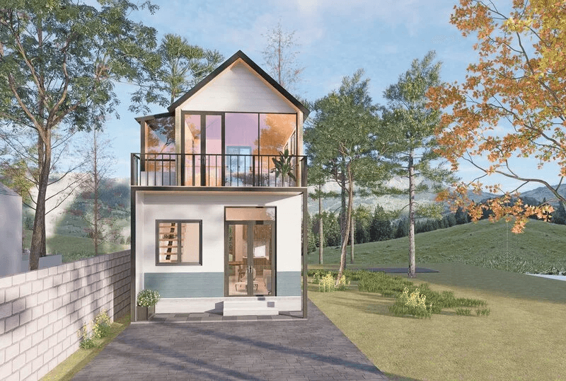 Nhà lắp ráp 2 tầng