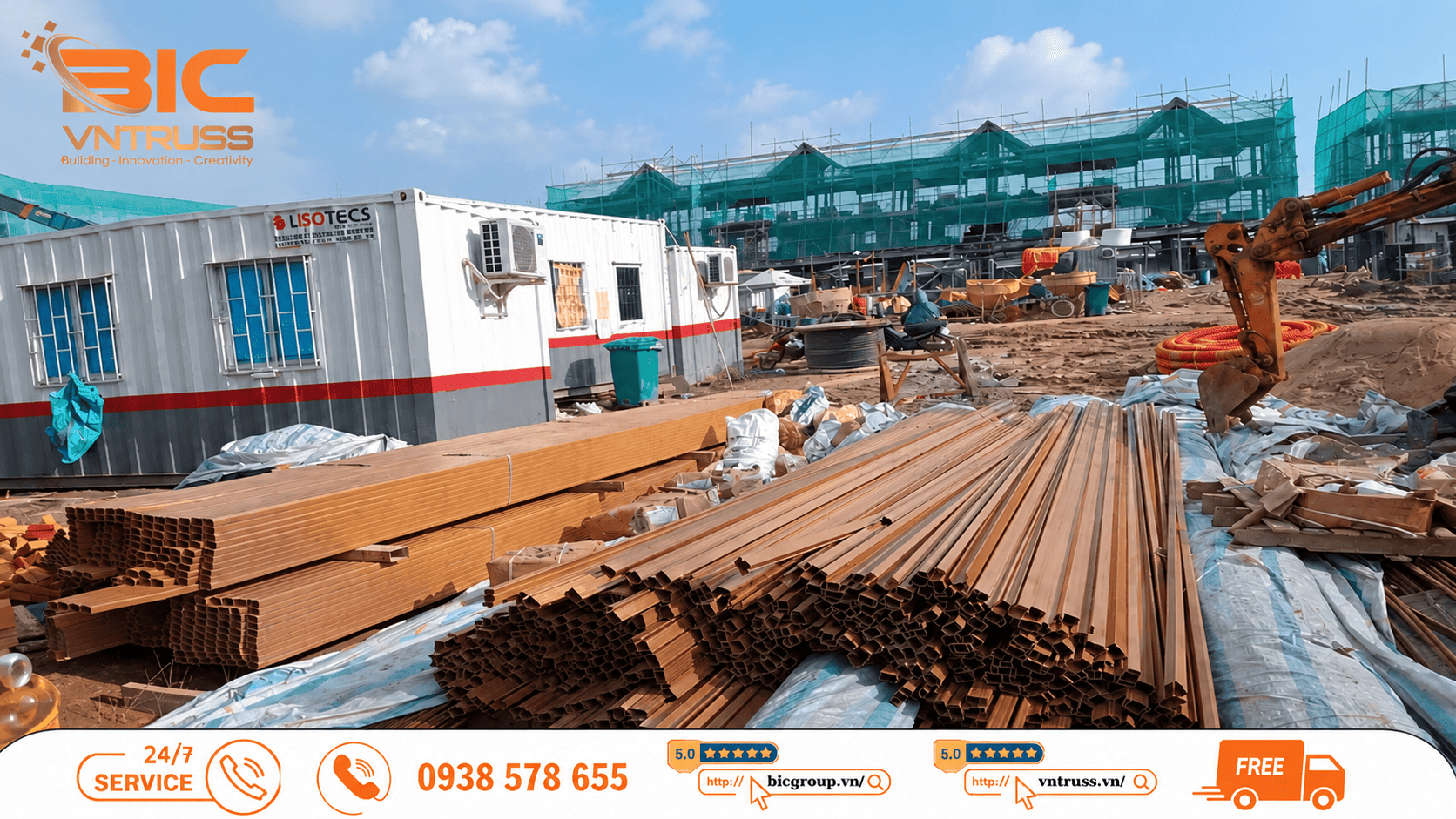 BIC Group – Nhà Cung Cấp Thép Nhẹ VNTRUSS Cho Dự Án Eco Retreat Long An